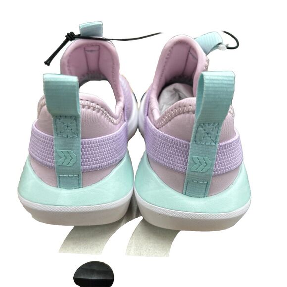 Girls All in Motion Pink/Purple Slip On Performance Silver Sneakers Size 13 NWT - Picture 4 of 5